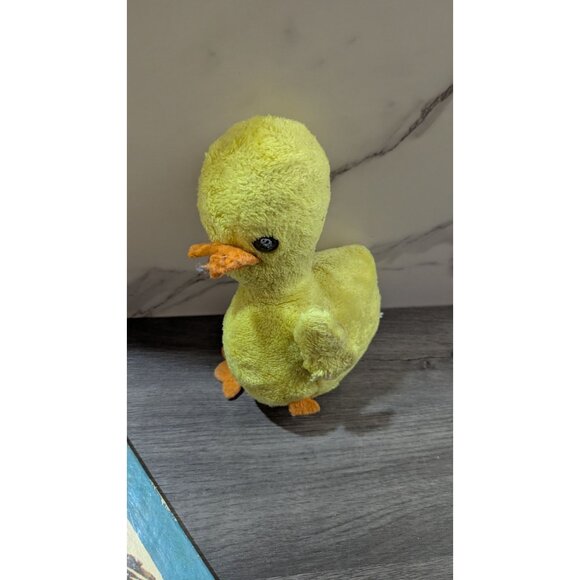 Vtg 1960 Chicken Little Book By Doubleday  with Plush Yellow Duck Toy - Picture 6 of 13